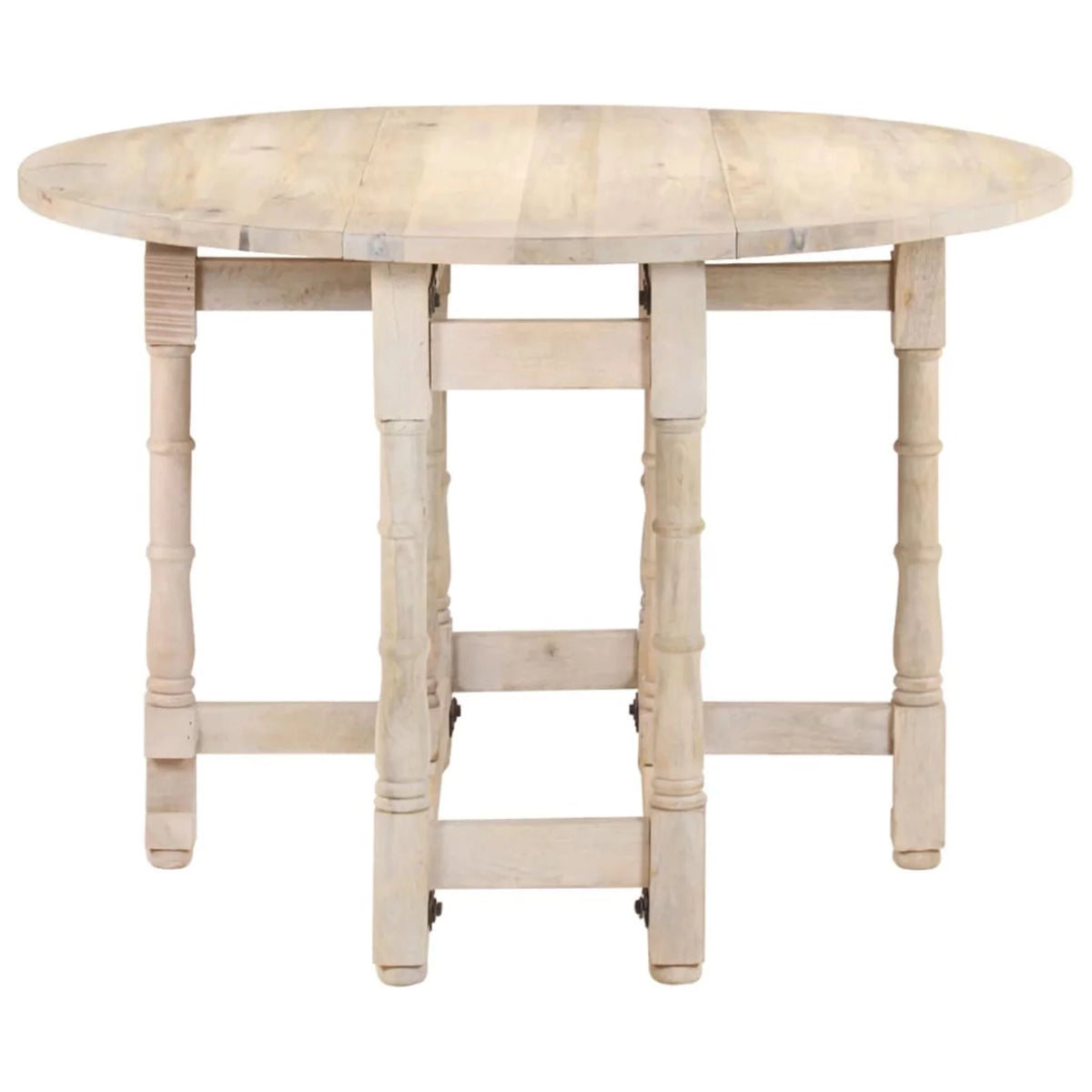 Round Solid Mango Wood Dining Table B88439