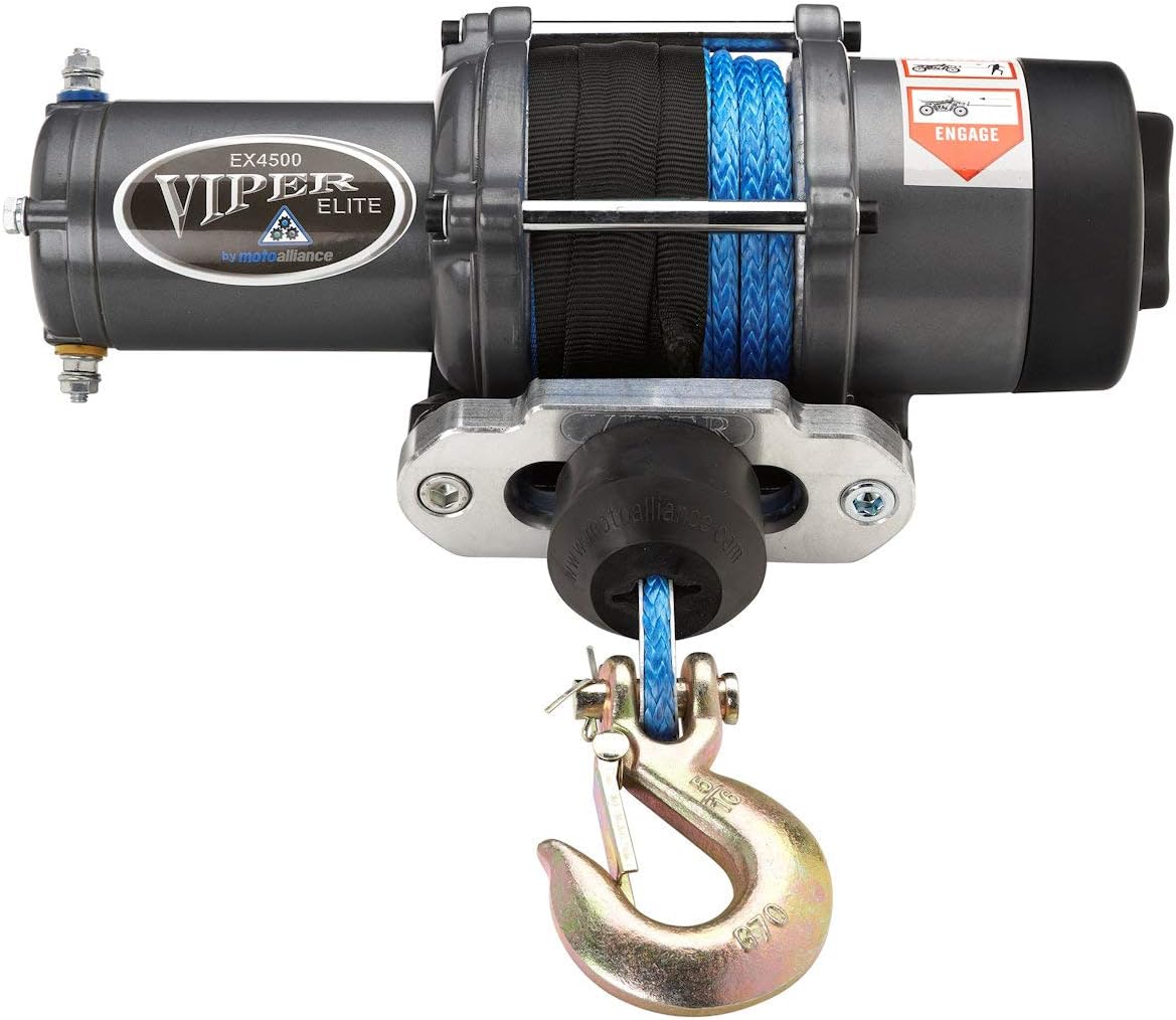 UTV Winch with Red Rope W554