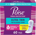 Ultra Thin Incontinence & Postpartum Pads with Wings, 5 Drop Maximum Absorbency, Long Length, 60 Count P736