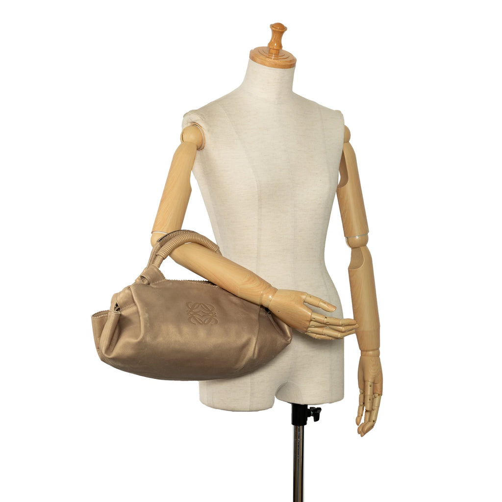 Brown Calf Leather Handbag Z590