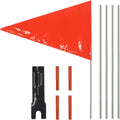Reflective Adjustable Height Bicycle Safety Flag with Mounting Bracket R5642