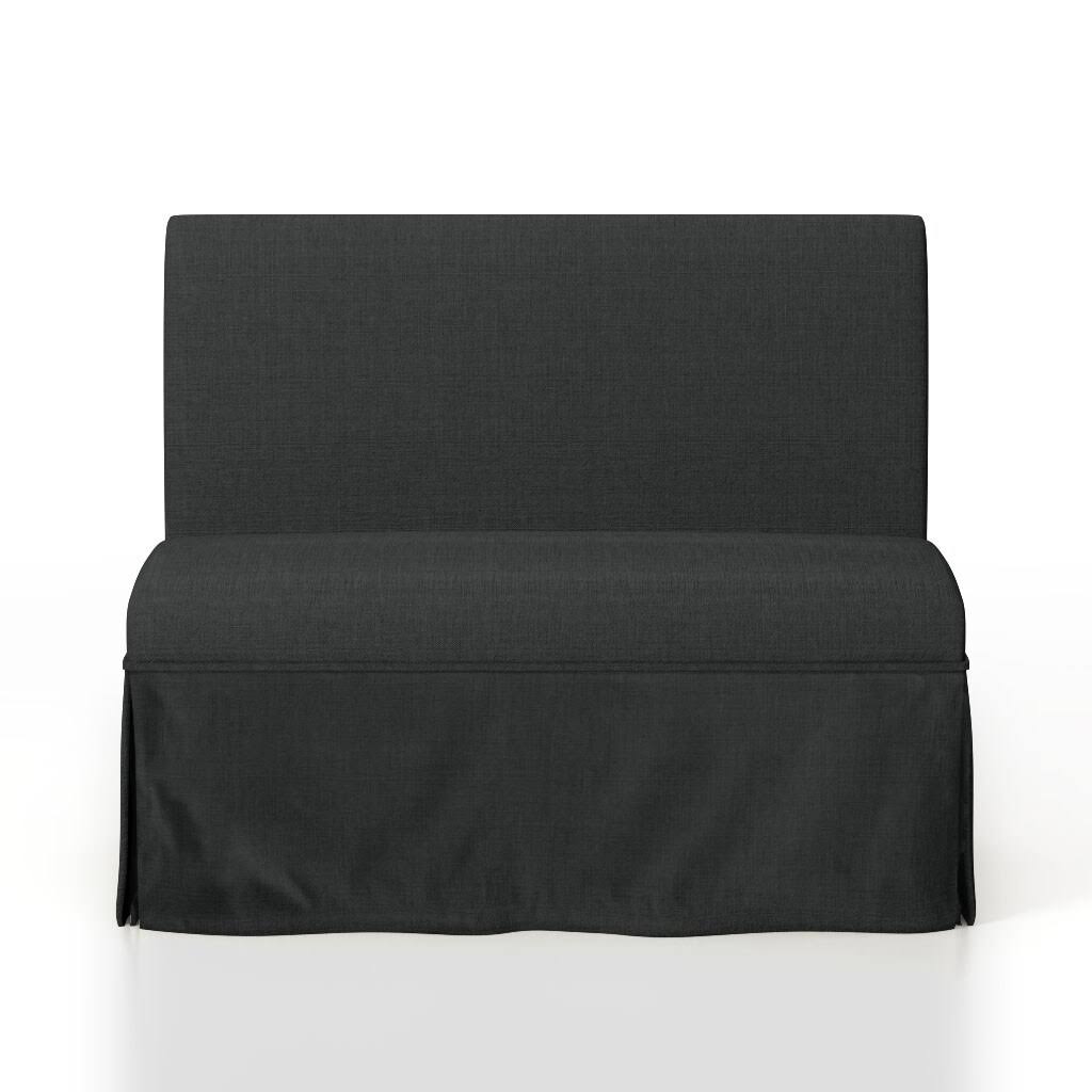 Brown Linen Loveseat Bench E6135
