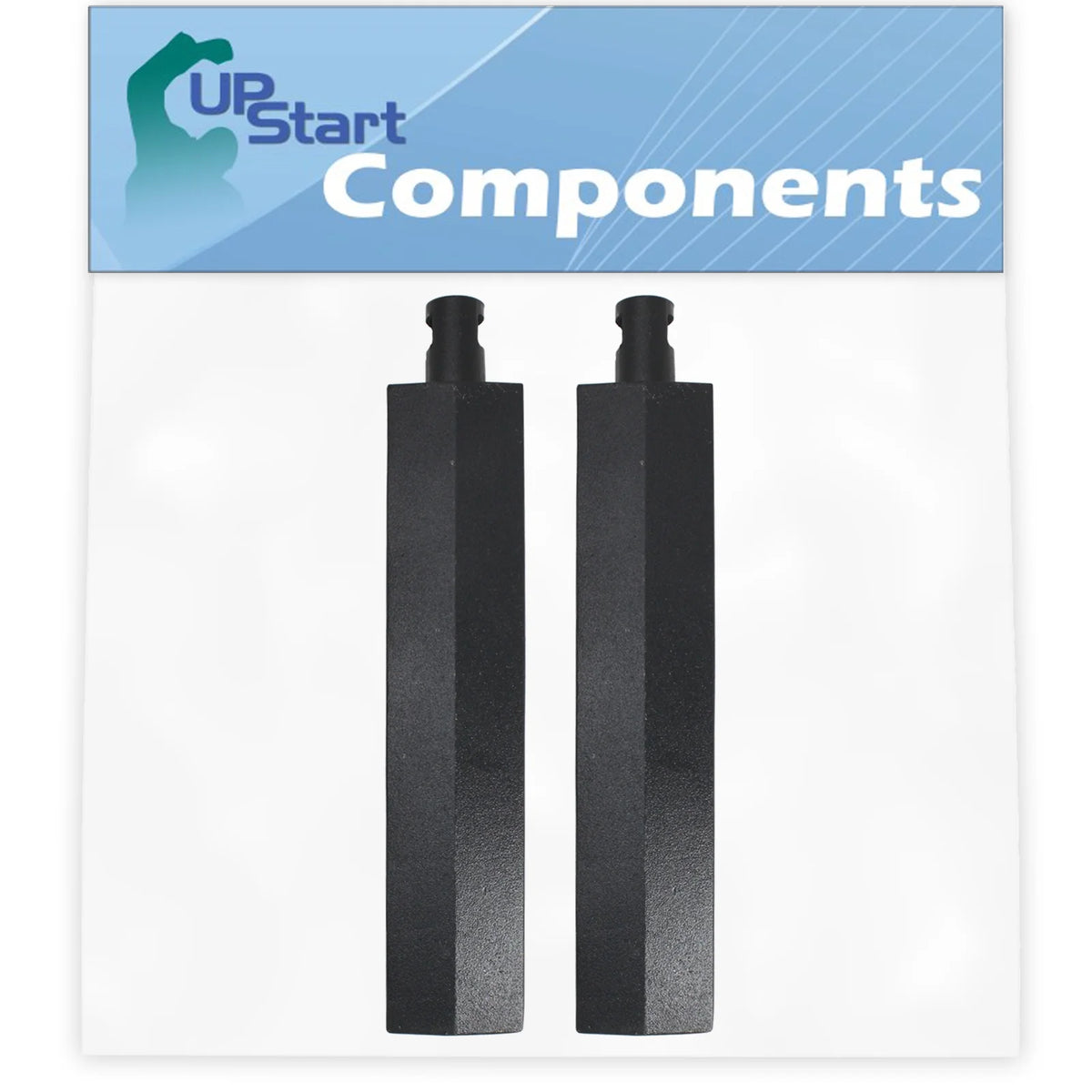 2-Pack BBQ Gas Grill Tube Burner Replacement Parts, Cast Iron, 15 3/4" J7953