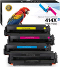 4-Pack High Yield Toner Cartridges for HP 414X 414A W2020X W2021X W2022X W2023X F64334
