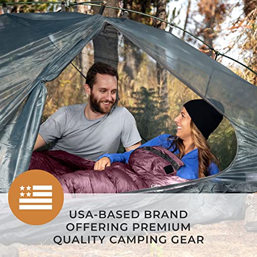 0°F Synthetic Mummy Sleeping Bag with Compression Stuff Sack J7289