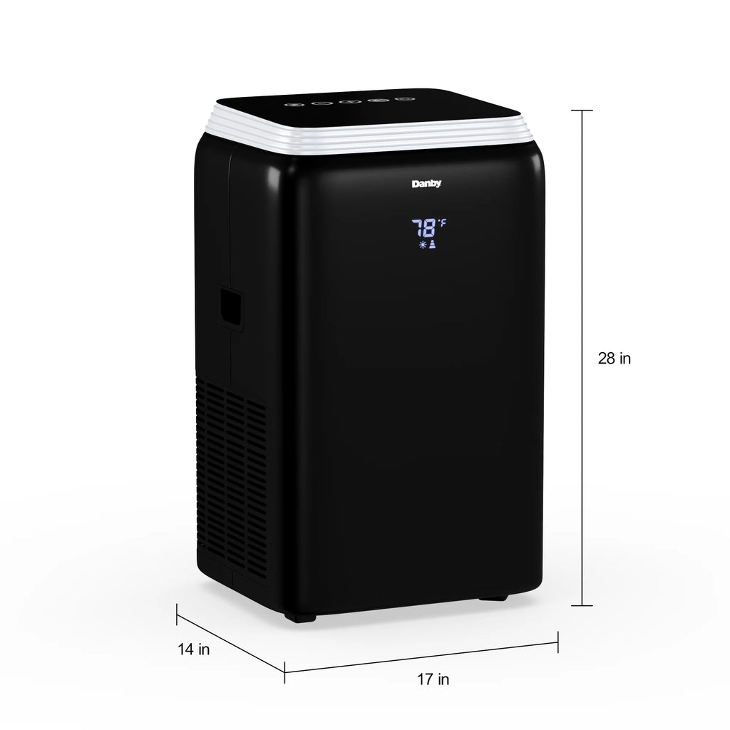 Black 12,500 BTU Portable AC E384