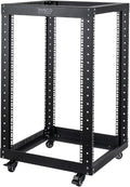 18U Open Frame Server Rack with Brake Casters D455188
