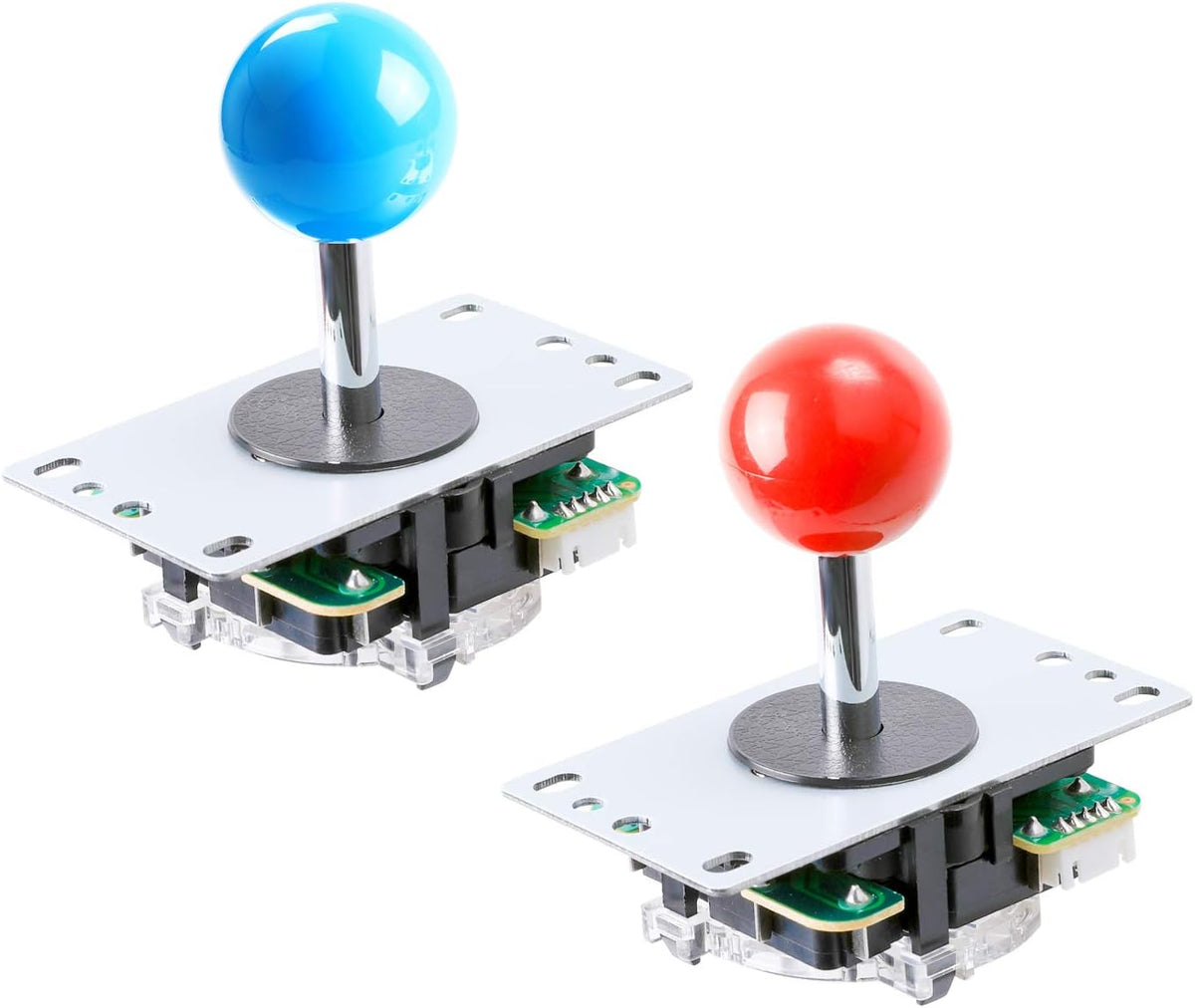 2X Zero Delay LED USB Encoder + 20x 28MM LED Arcade Buttons + 2X Joystick Q6917