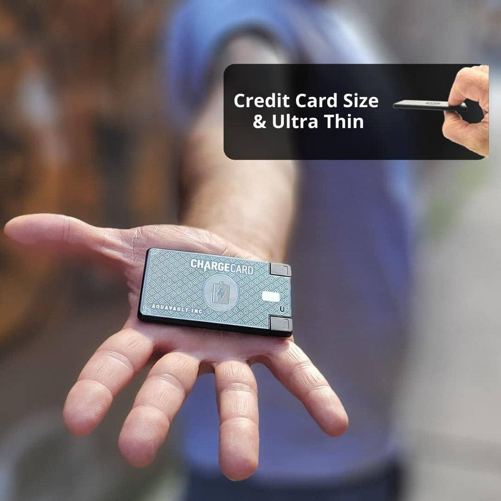 Ultra-Thin Credit Card Sized Portable Charger & Battery Bank 2300mAh L43598