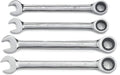 Ratcheting Combination SAE Wrench Set, 4 Pc. 12 Point O855781
