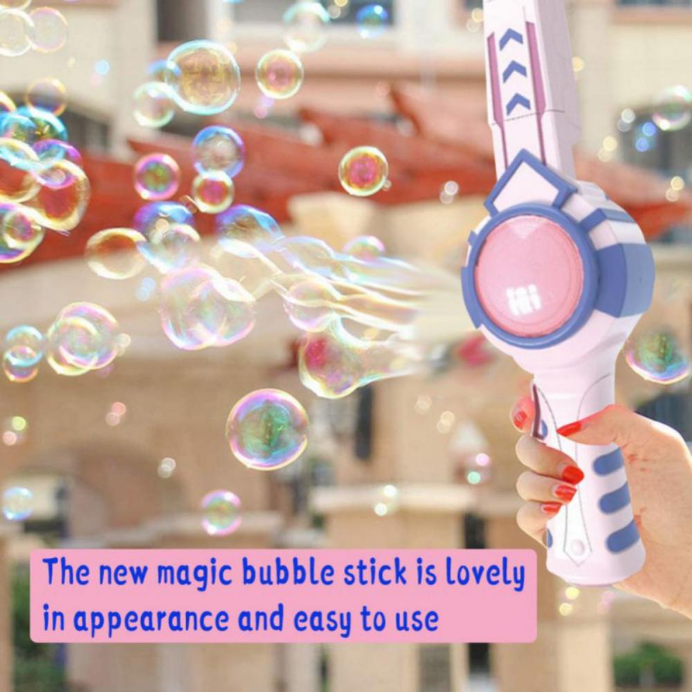 Pink Bubble Machine with Gloves B21649