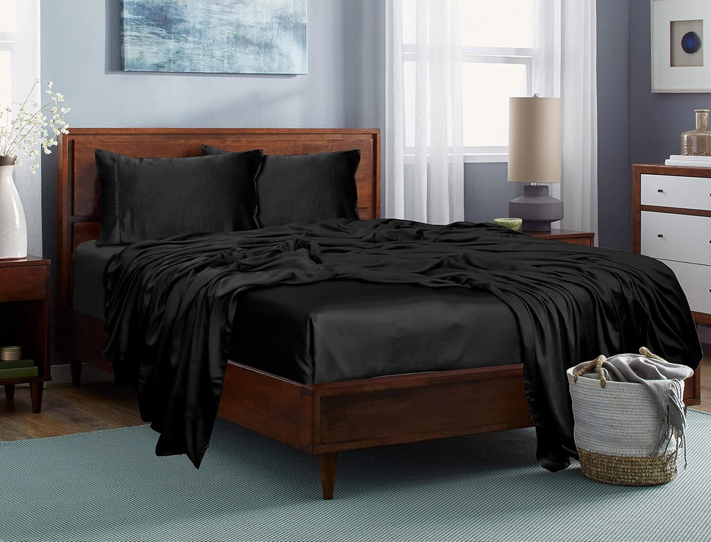 100% Tencel Lyocell Bed Sheets Set 5PC Split King Taupe T37650
