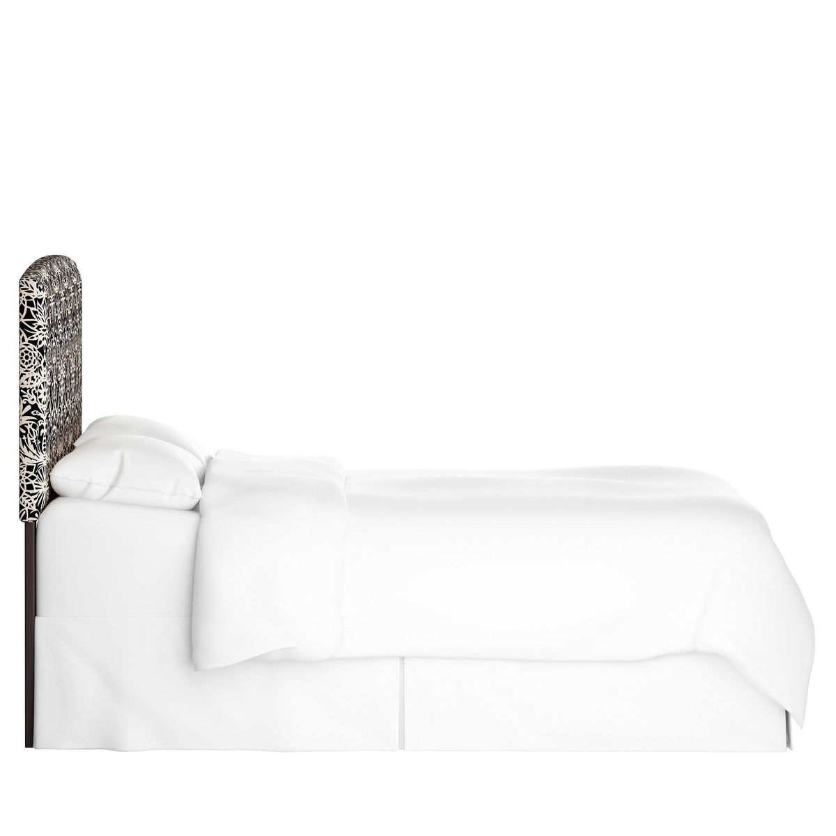 Upholstered Headboard Black White J236554