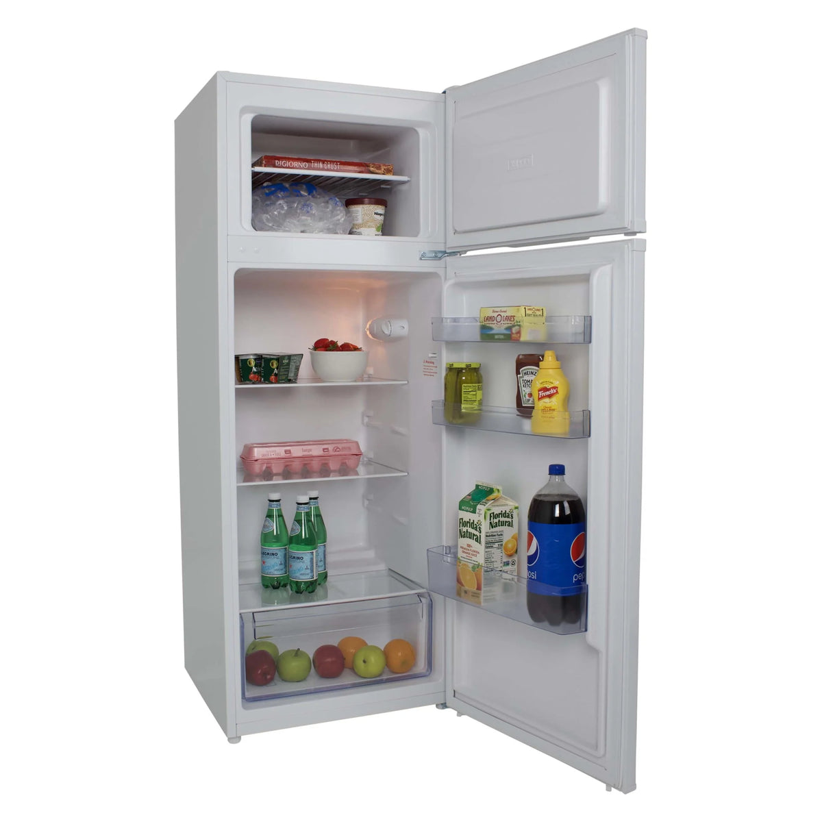 White 7.3 Cu. Ft. Top Freezer Refrigerator G9802