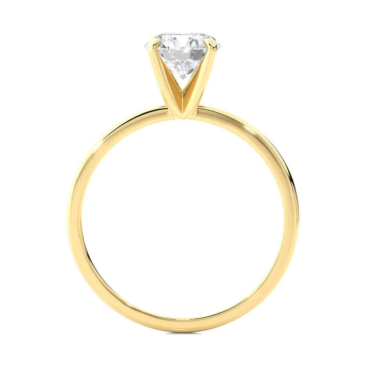 14k Yellow Gold Solitaire Engagement Ring H2087