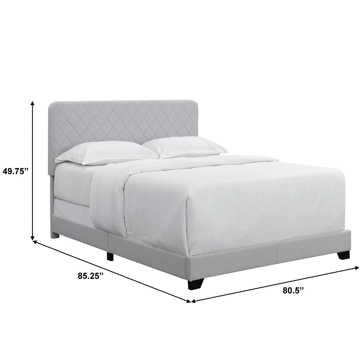 Mid Century Modern King Quilted Bed F759