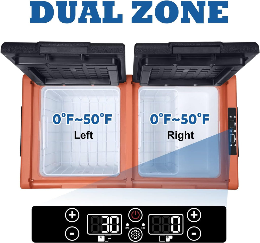 Portable Refrigerator Freezer, Dual Zone, 12 Volt R846233