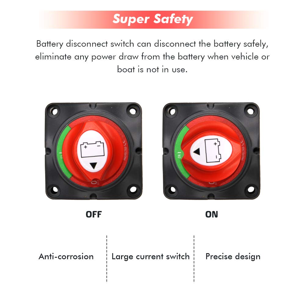 12-48V 200-1000 Amps Battery Switch M182