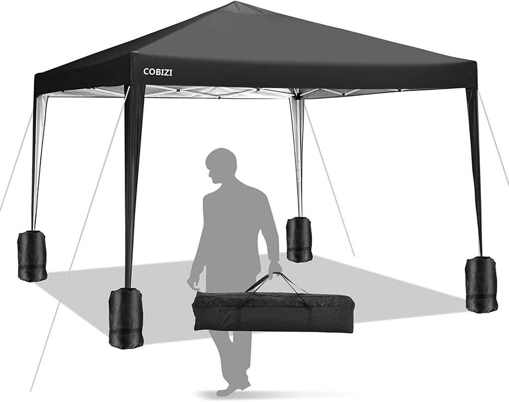 10'x10' Pop Up Commercial Instant Gazebo Tent with 4 Removable Zippered Sidewalls C532