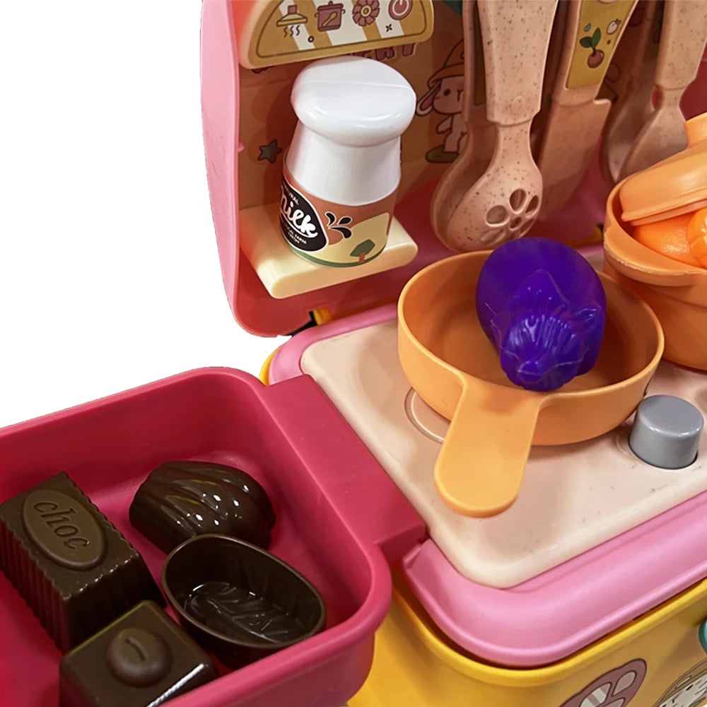 Kids Picnic & Kitchen Playset with Color Changing Play Foods S364341