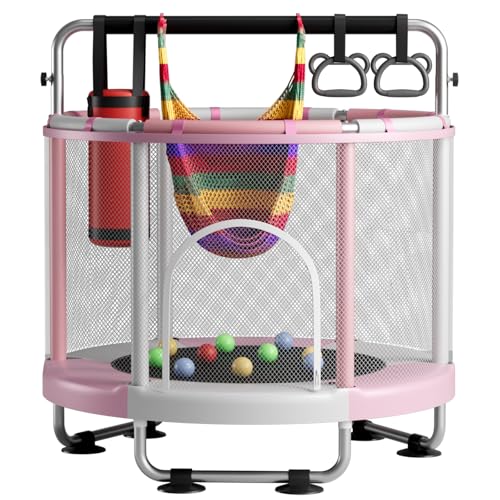 55" Trampoline with Enclosure, 440lbs Capacity G763961