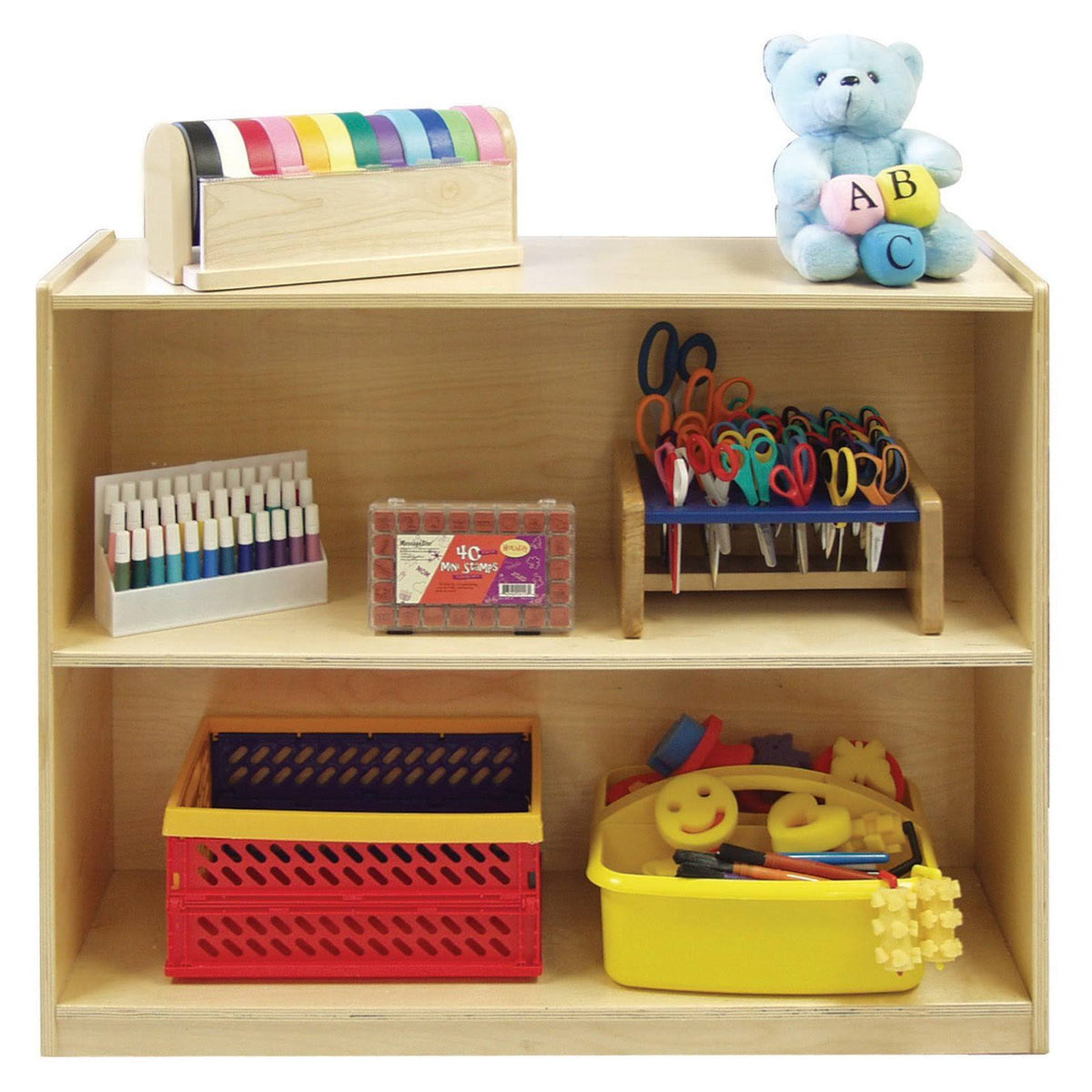 2 Shelf Birch Storage Cabinet H41166