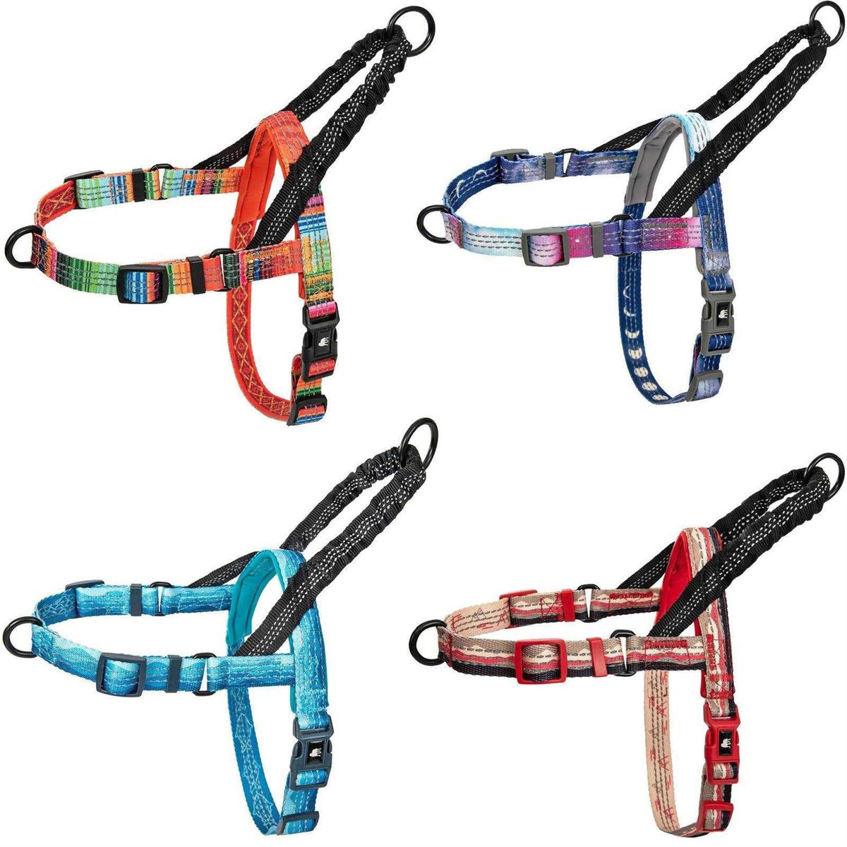 Reflective No Pull Dog Harness with Bungee Handle W671111