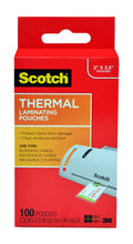Thermal Laminating Pouches, 2.32 x 3.70-Inches, 100-Pack E4765