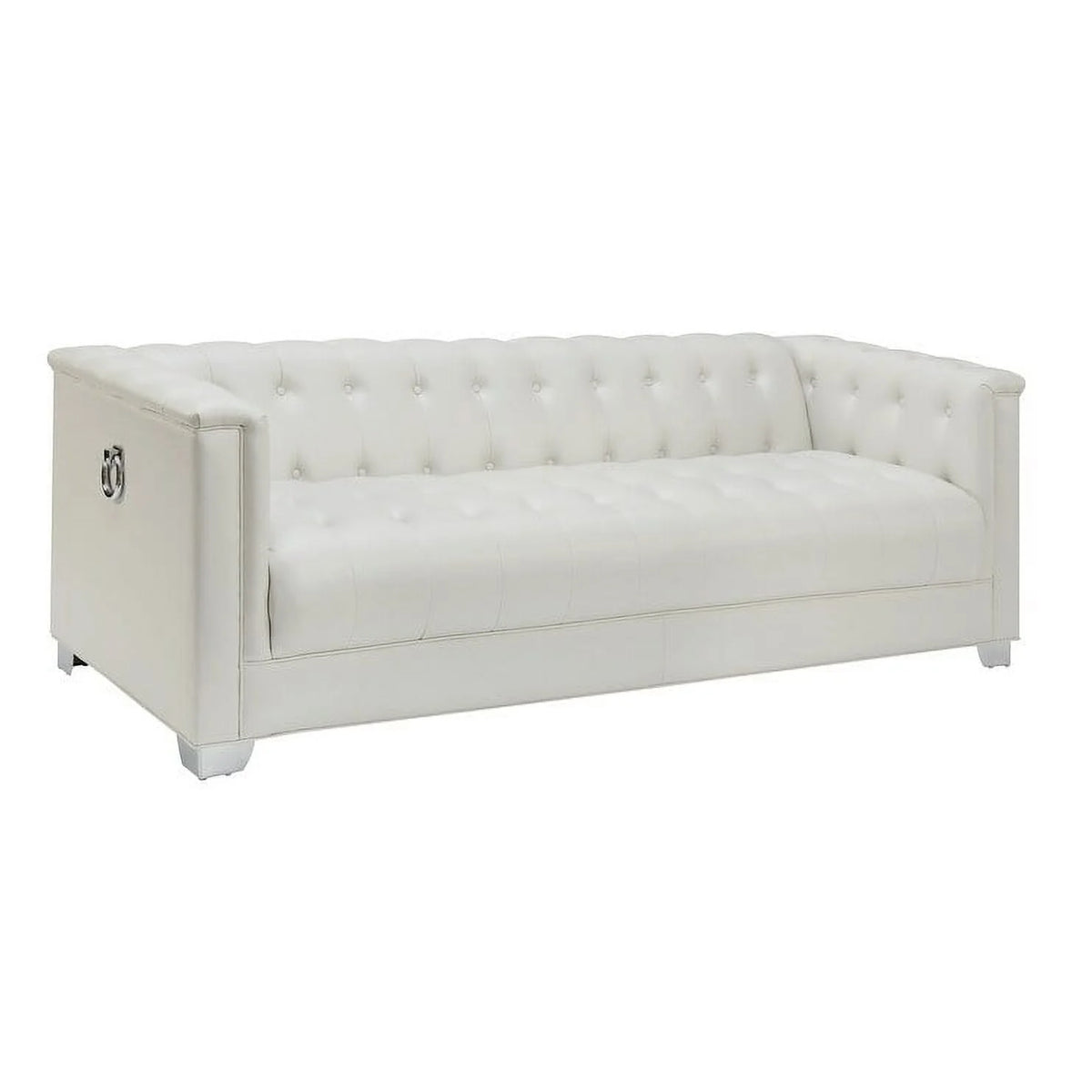 3-piece Upholstered Tufted Sofa Set Pearl White R3116