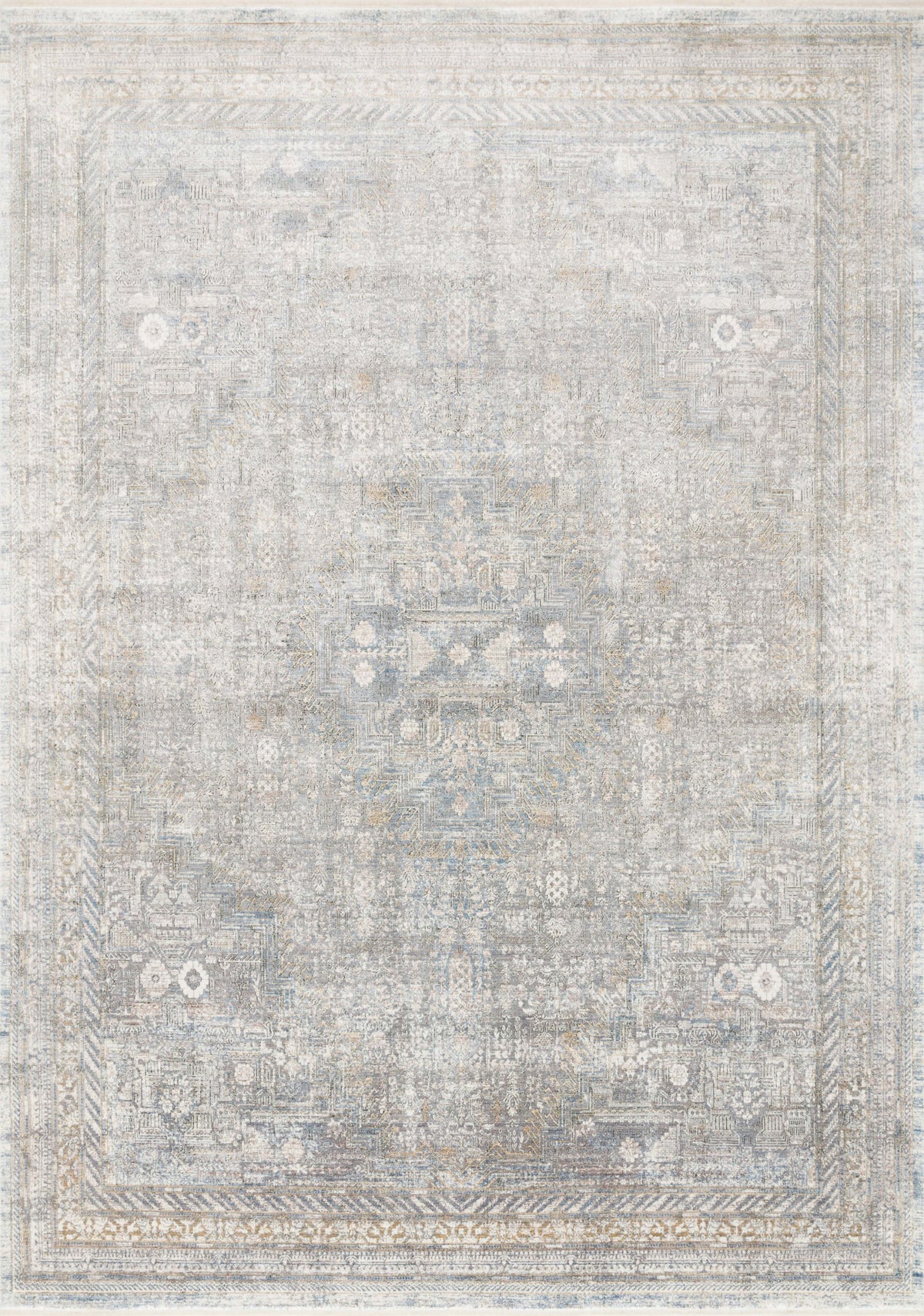Silver Multi 7'7 x 9'10 Rug E5931