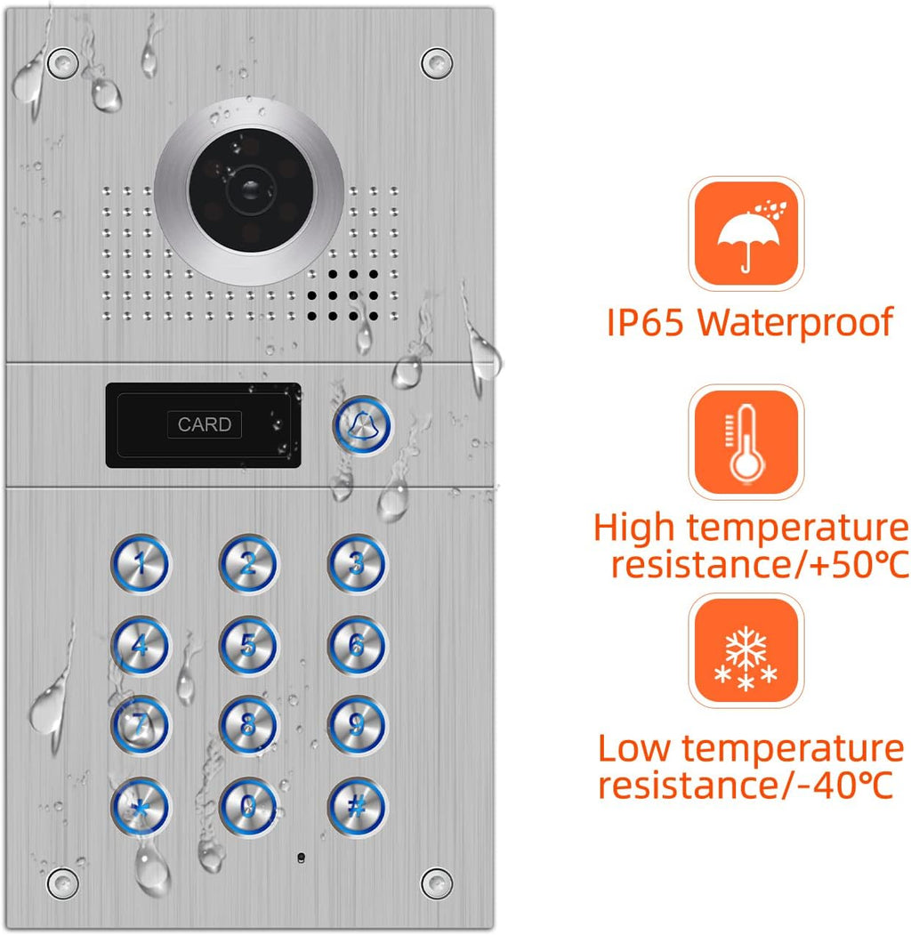 7 Inch Wired Video Doorbell 960P Camera IP65 Waterproof W493