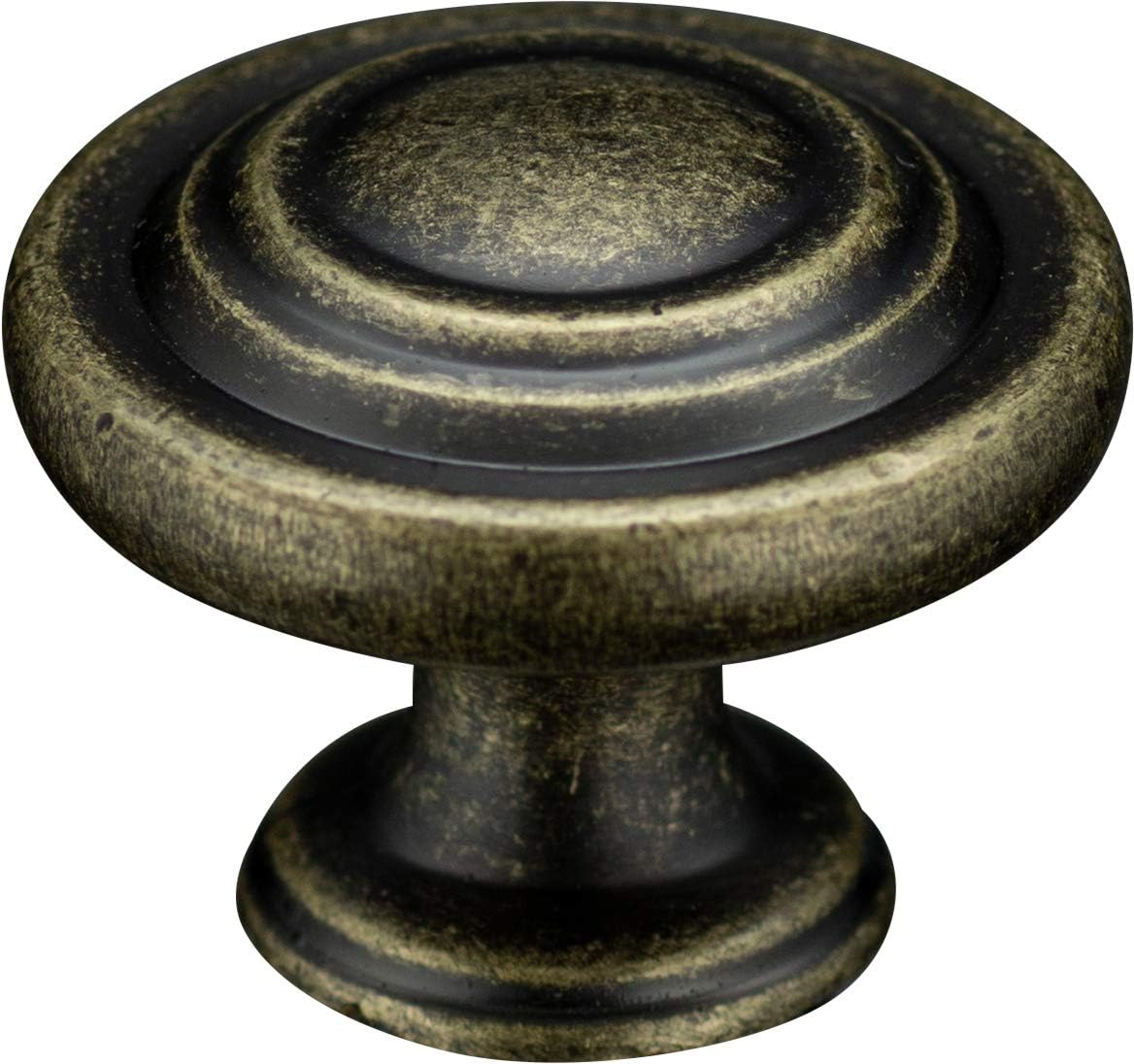 6 Pack 1 1/4 inch Natural Iron Cabinet Drawer Knob R8884