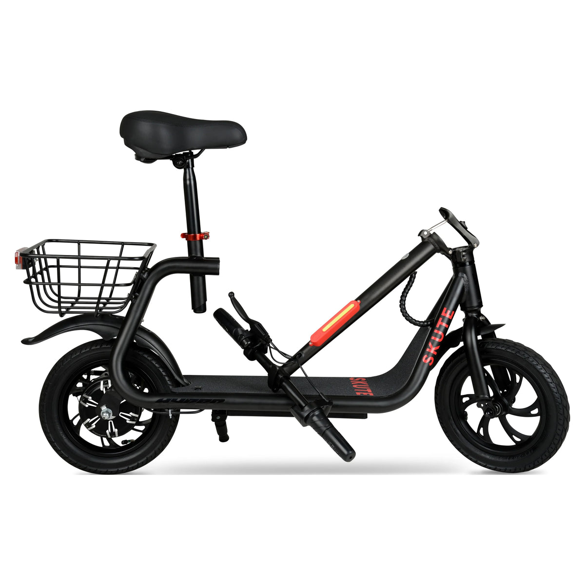 36V Seated Electric Scooter with Basket, 250W Motor, Max Speed 15mph X663