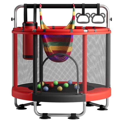 55" Trampoline with Enclosure, 440lbs Capacity G763961