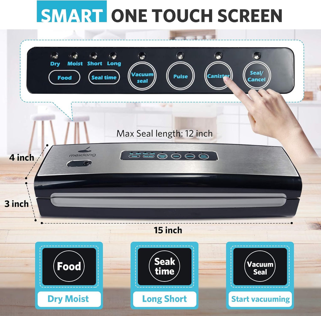 Compact Vacuum Sealer Machine with Starter Kit V25998
