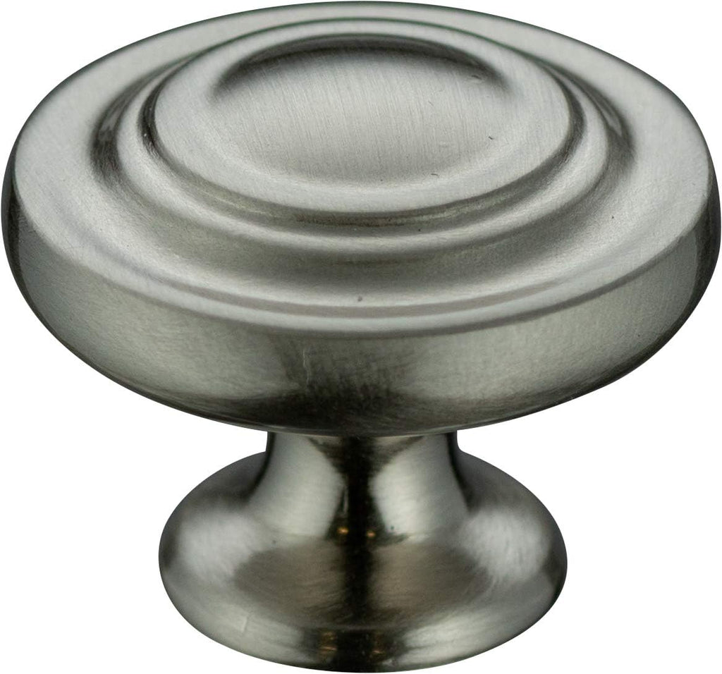 6 Pack 1 1/4 inch Natural Iron Cabinet Drawer Knob R8884