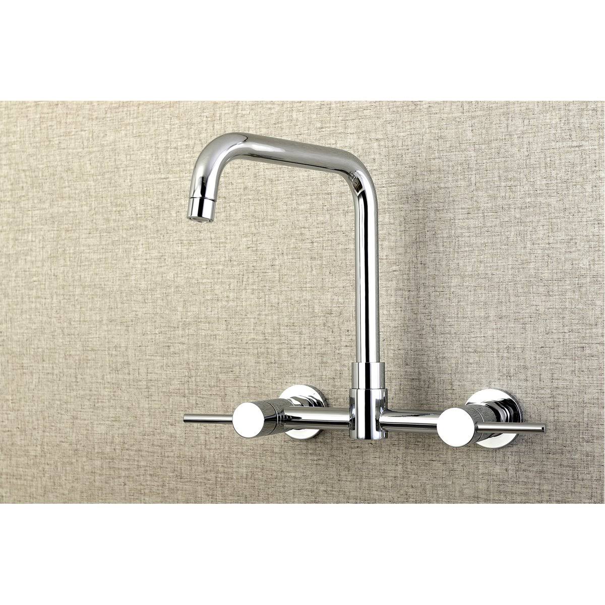 Oil Rubbed Bronze Wall Mount Kitchen Faucet D8418