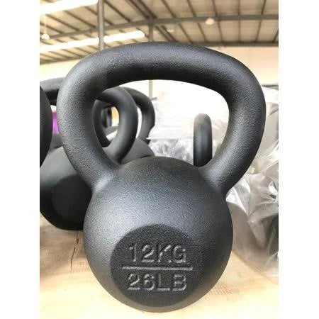 62lb Black Cast Iron Kettlebell U841432