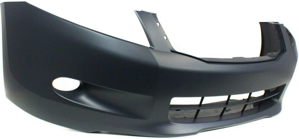 Plastic Bumper Cover Fascia for 2008-2010 Honda Accord EX-L EX Sedan with Fog Light Holes H219333