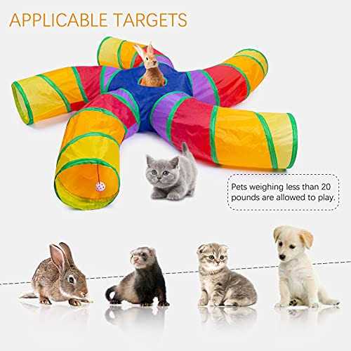 Cat Tunnel with Play Ball Collapsible Pet Tube K249157