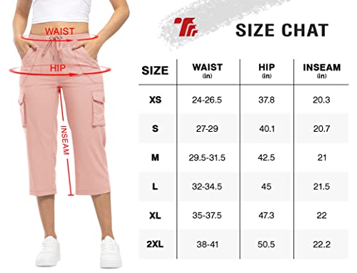 Lightweight Cotton Cargo Capris 6 Pockets Quick Dry L785583