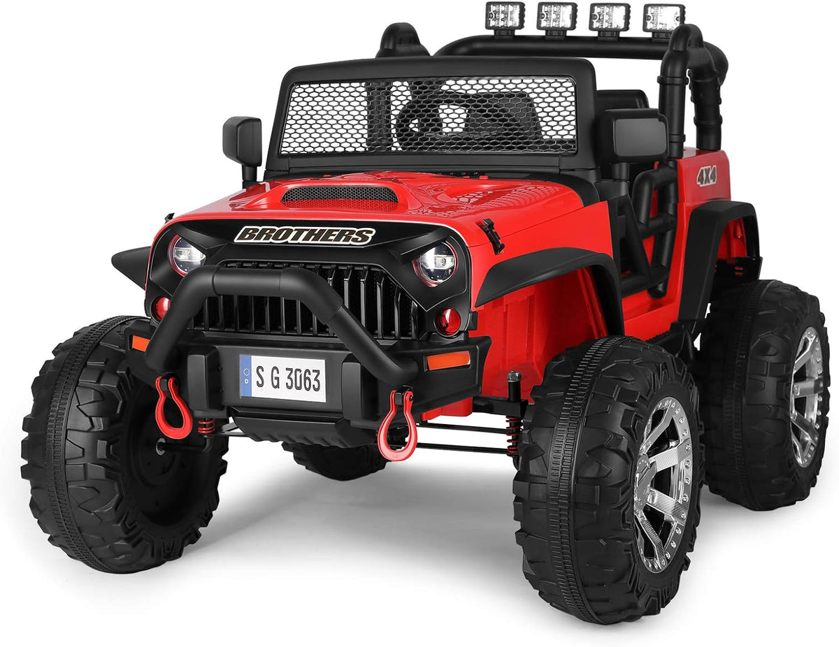 Kids Ride On Truck Electric Car with Parental Remote Control Pink L489896