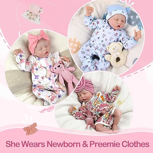 17 Inch Realistic Reborn Baby Doll with Feeding Kit B130198