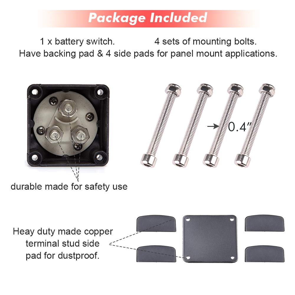 12-48V 200-1000 Amps Battery Switch M182