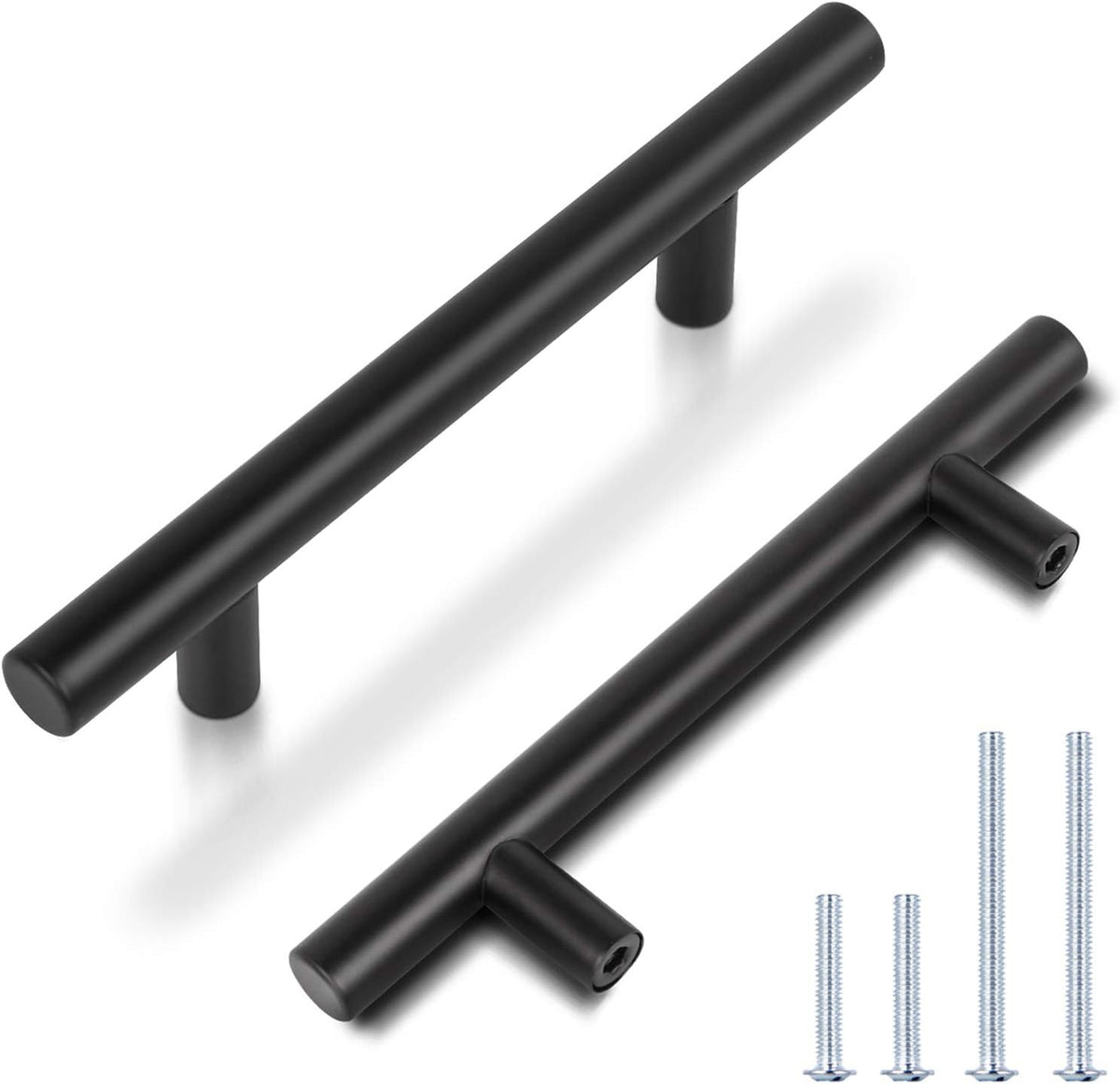 30 Pack Black Stainless Steel Cabinet Pulls and Handles A472
