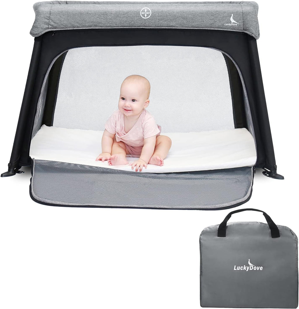 Portable Foldable Travel Crib with Carry Bag G893