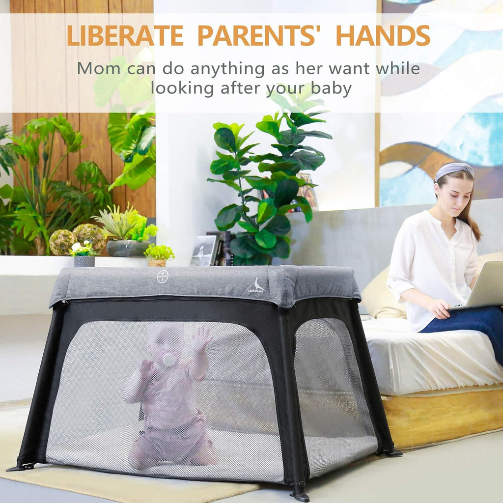 Portable Foldable Travel Crib with Carry Bag G893