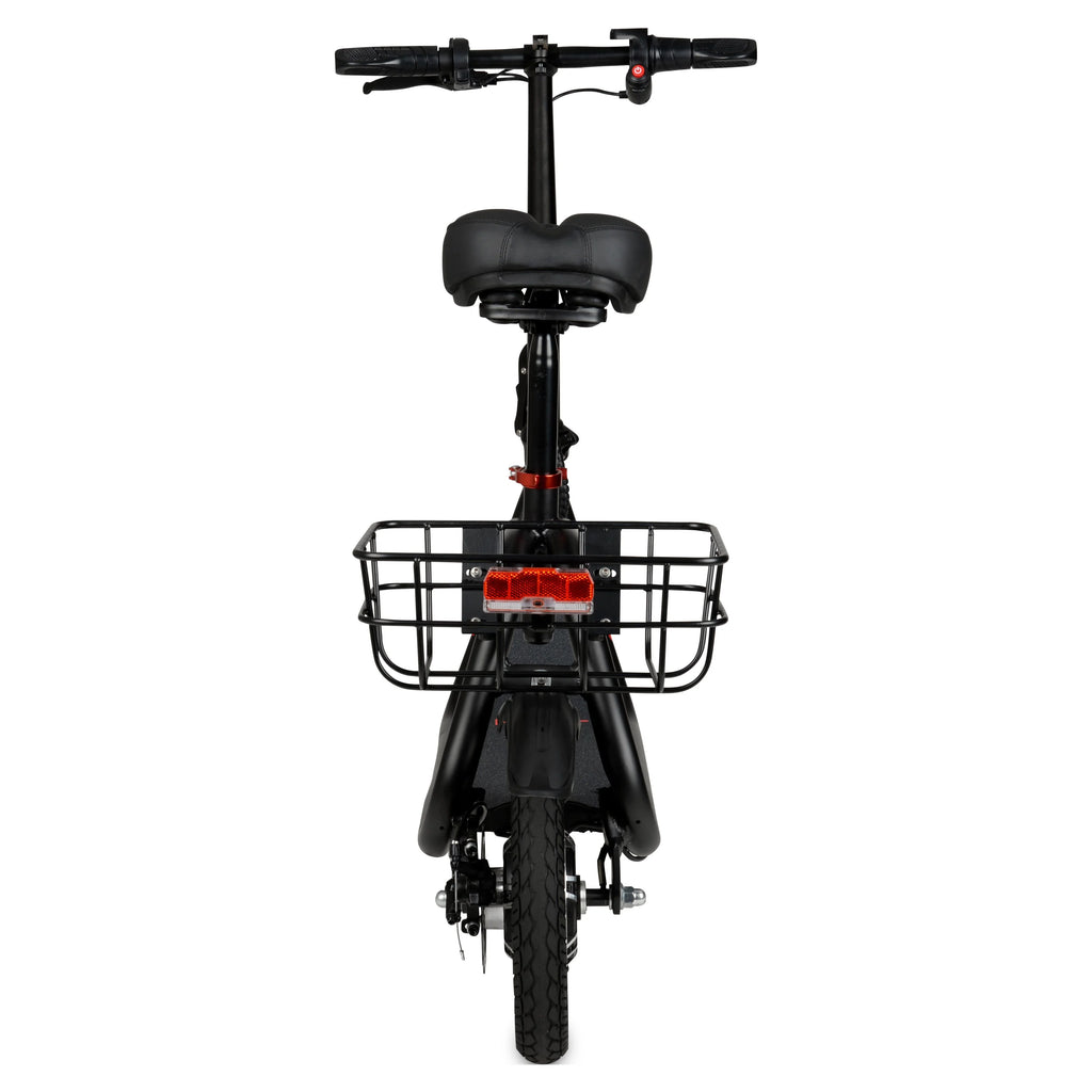 36V Seated Electric Scooter with Basket, 250W Motor, Max Speed 15mph X663