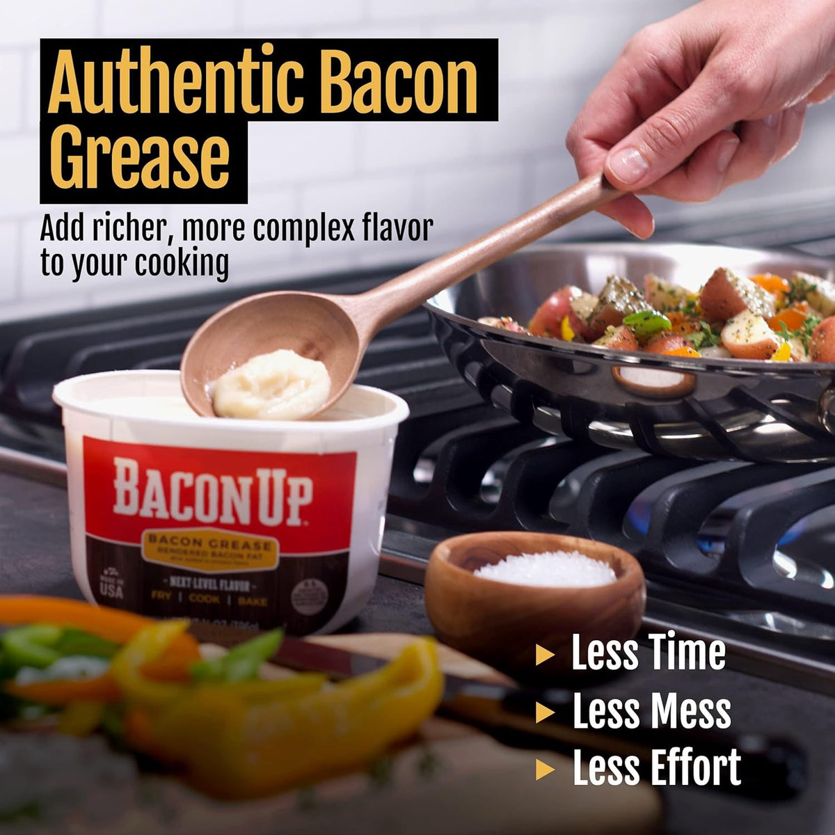 14 ounces Rendered Bacon Fat O32543
