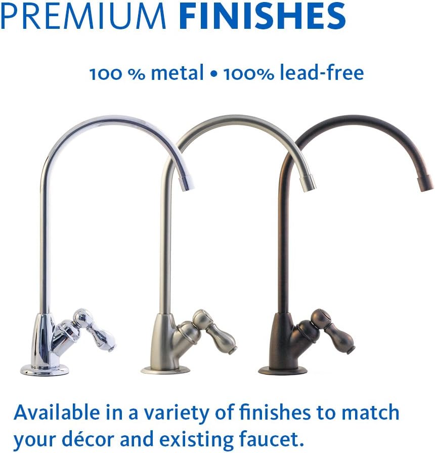 Brushed Nickel Reverse Osmosis Under Sink Water Filter System C739